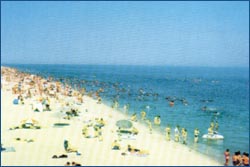 пляж курорта Сергеевка